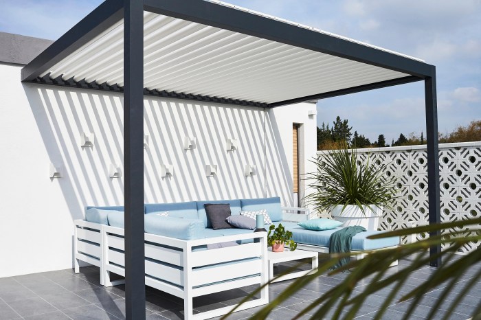 Pergola bioclimatique en kit leroy merlin