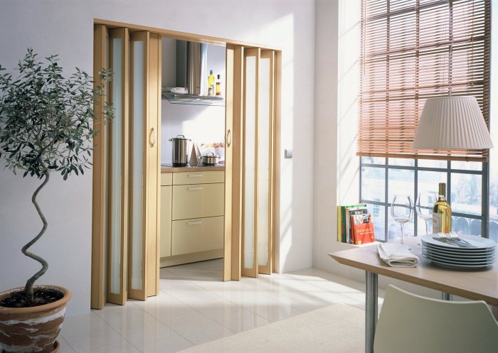 Doors accordion door folding accordian saving space closet interior glass 2011 philippines ease beauty ideas modern september half french house