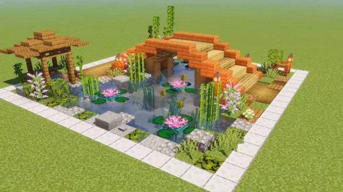 Minecraft jardin japonais