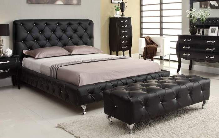 Modern bed platform leather simple frames concise style buy european moq