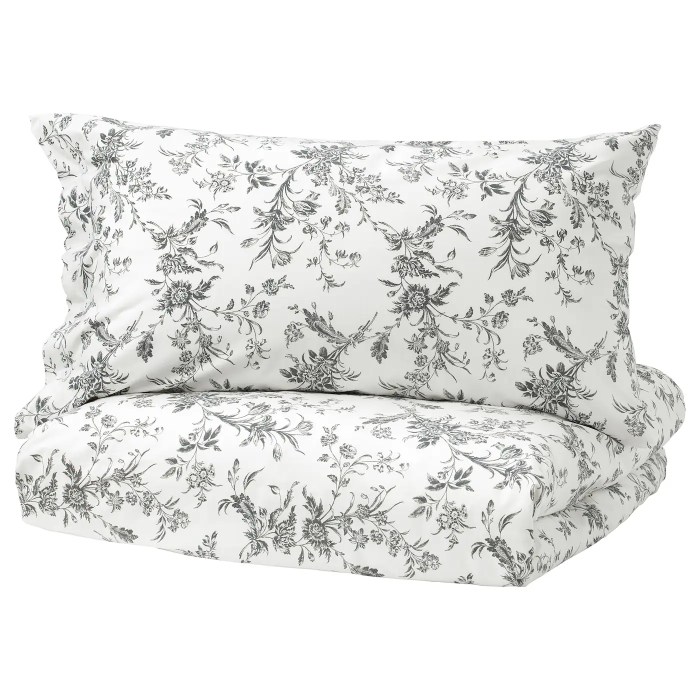 Housse de couette fleurie ikea