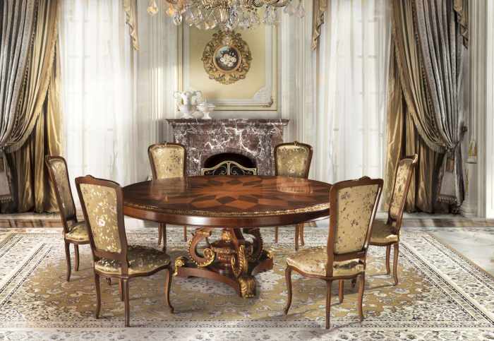 Dining white room gold ideas furniture italian glamorous rooms hollywood old style chairs decor interior set luxury table classic greek