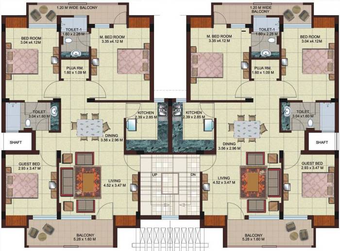 Plan appartement 50m2 1 chambre