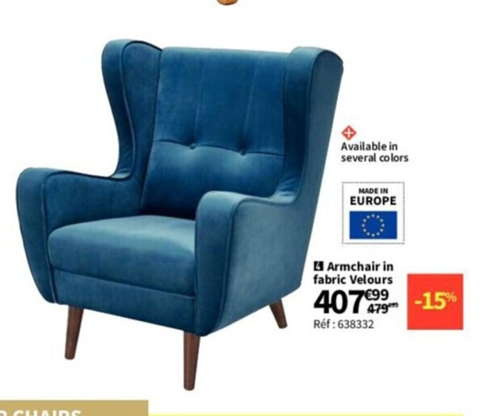 Fauteuil main conforama