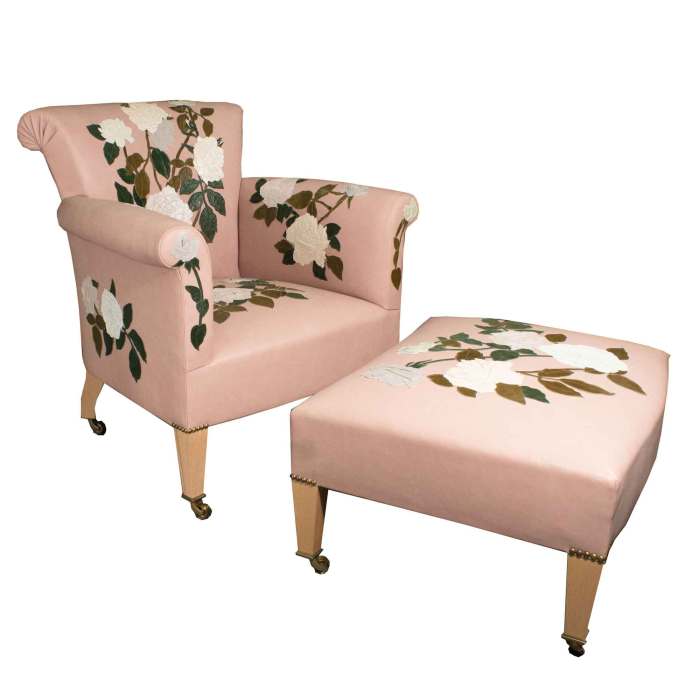 Fauteuils rose moore