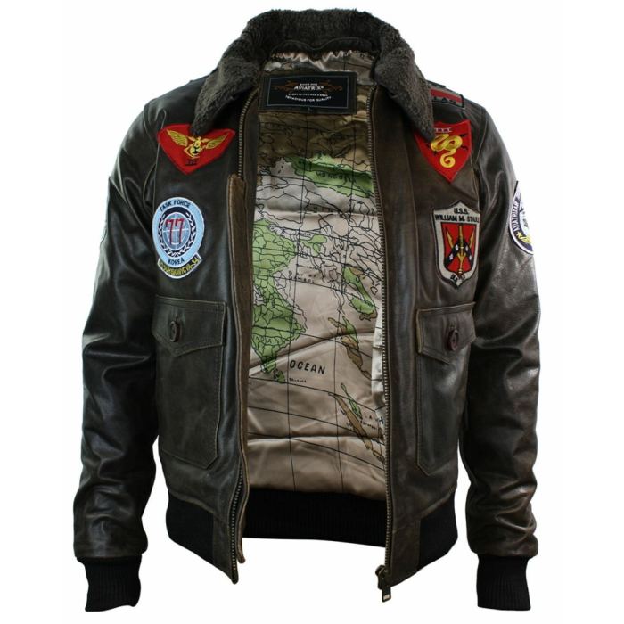 Blouson cuir aviateur americain