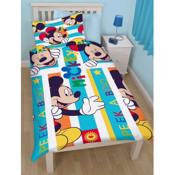 Housse de couette mickey et minnie 220x240