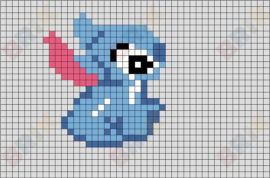 Pixel art stitch facile