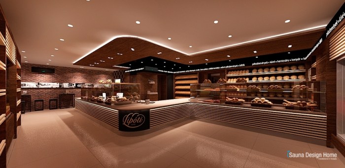 Conception dinterieur pour cafe boulangerie artisanal