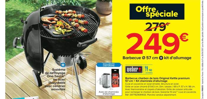 Weber barbecue gris galet ot darty porte épuisé