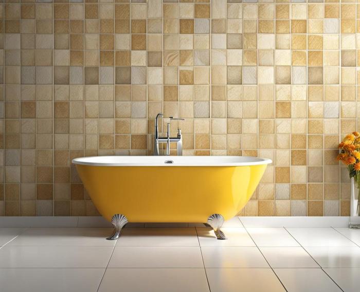 Recouvrir carrelage salle de bain deco m6