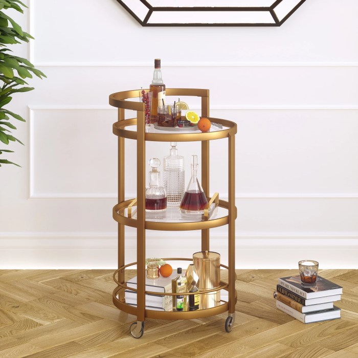 Cart brass hause mirrored