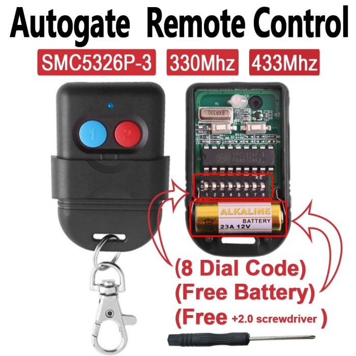 Remote universal cloning control gate controls garage button easygates click sale copying dimensions