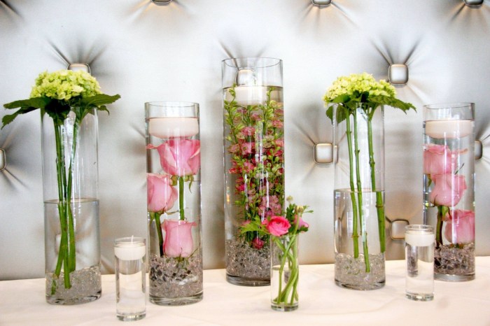 Idee deco grand vase transparent