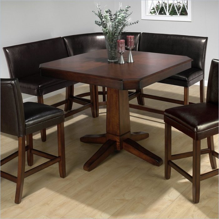 Ensemble coin repas table banc banquette dangle