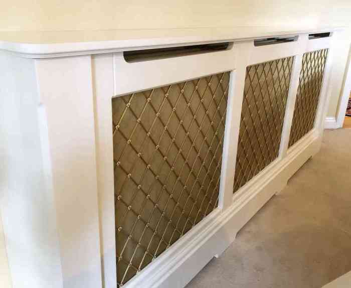 Grille cache radiateur laiton