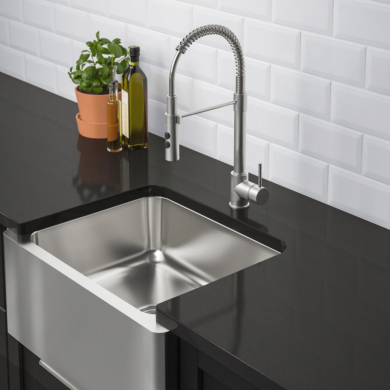 Credence inox sur mesure ikea