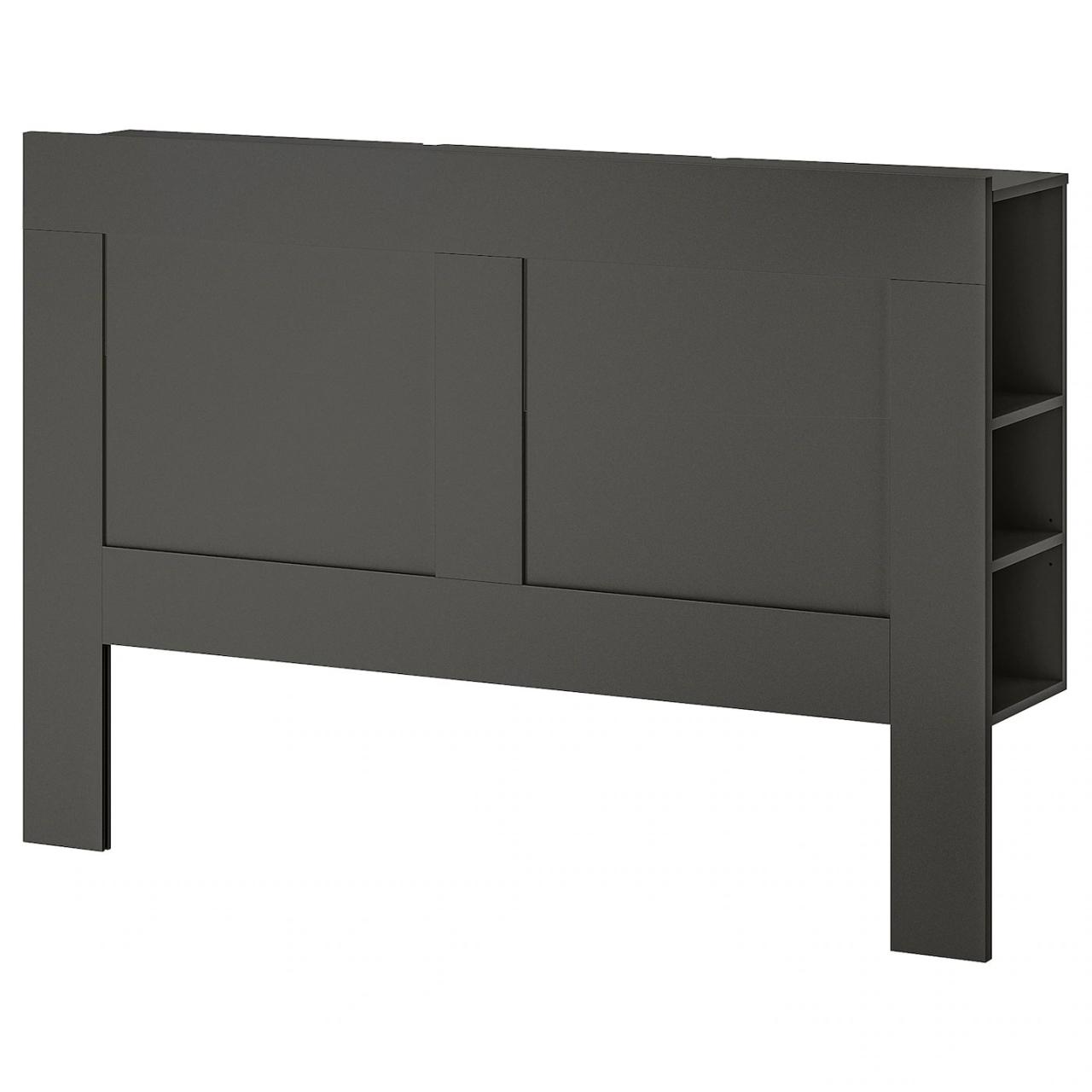 Headboard brimnes storage ikea compartment gray queen headboards products number article furniture beds