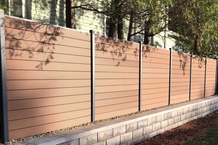 Composite fencing boston fence claustra modern boards wall aluminium décor mix concept wood original screen