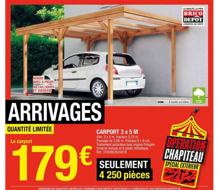 Brico carport minimalist