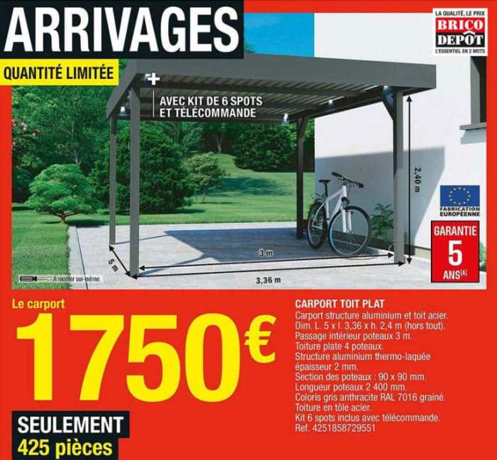 Carport brico construire ment