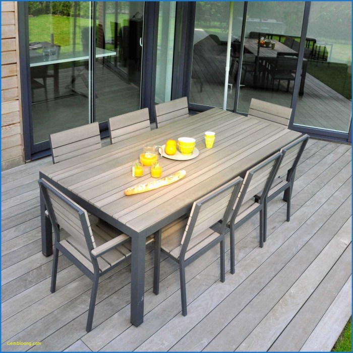 Solde table de jardin castorama