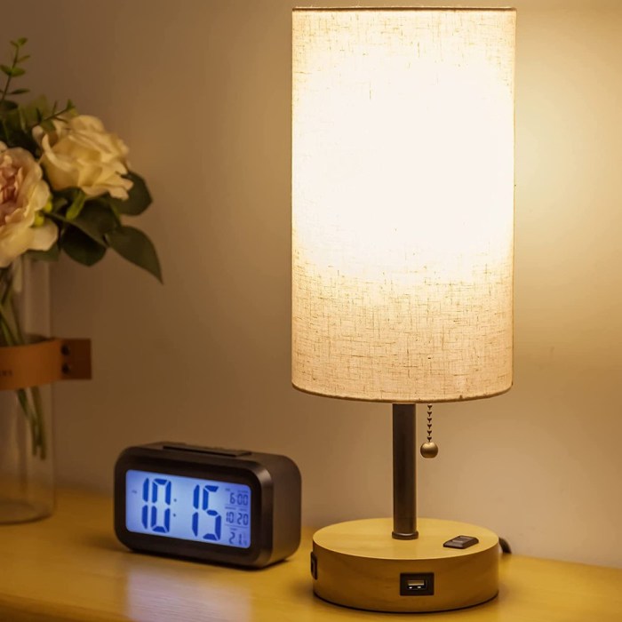 Lamps bedroom table nightstand bedside reading