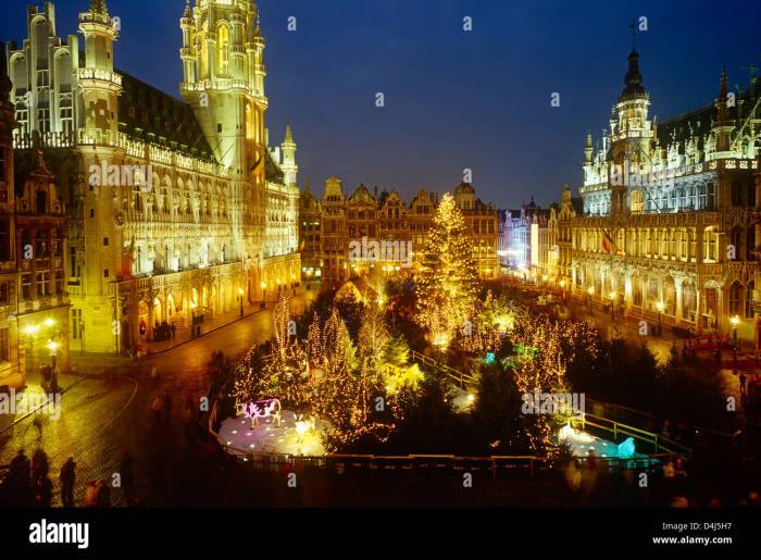 Christmas december belgium brussels decorations market preview