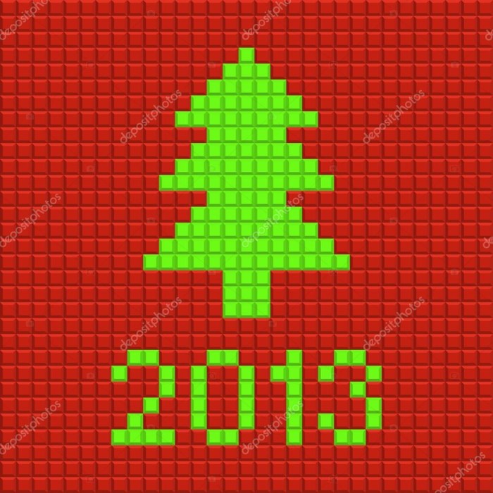 Pixel art sapin