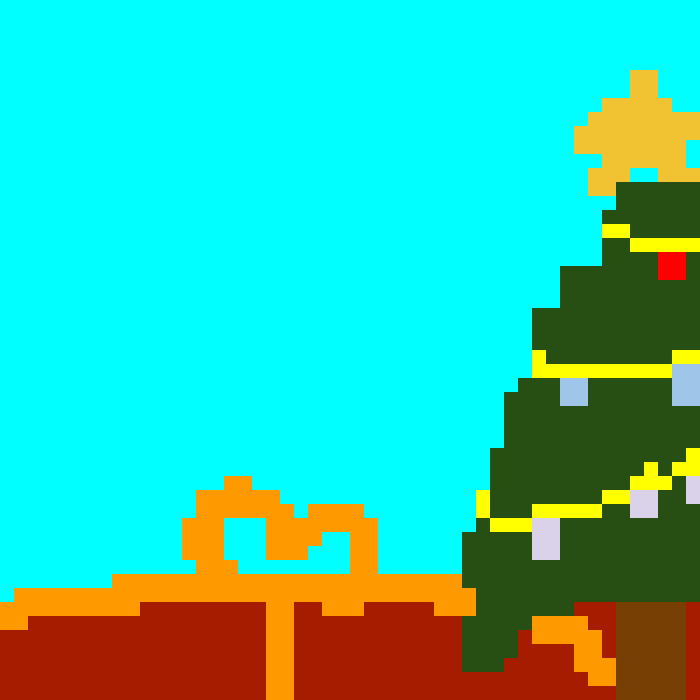 Sapin de noel pixel art