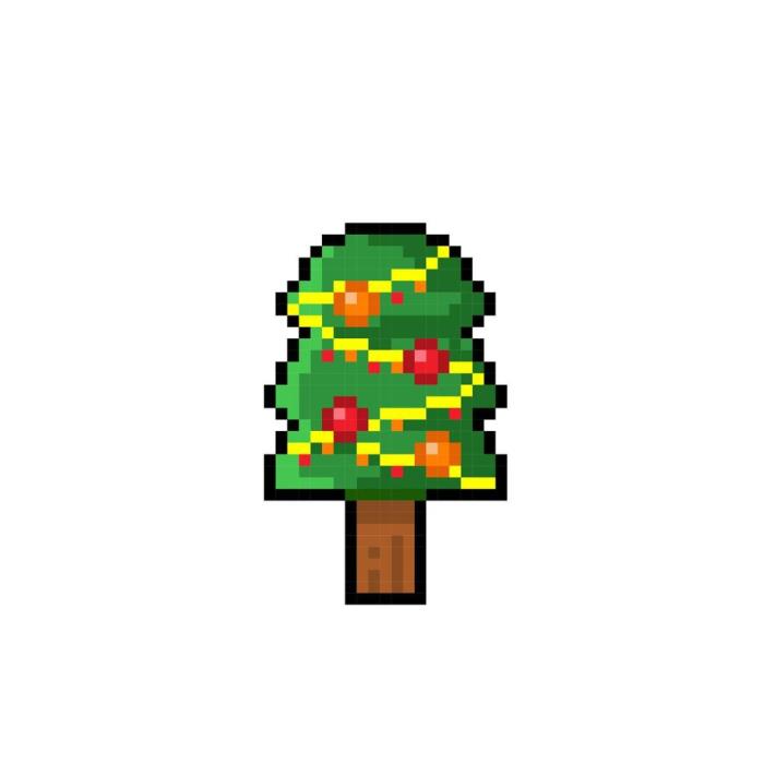 Pixel sapin de noel