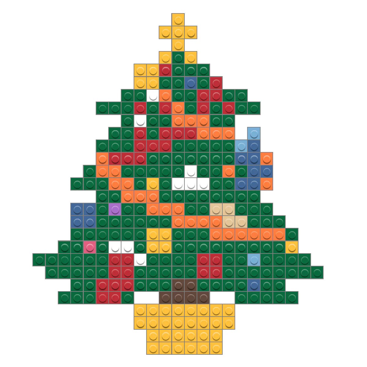 Pixel sapin de noel