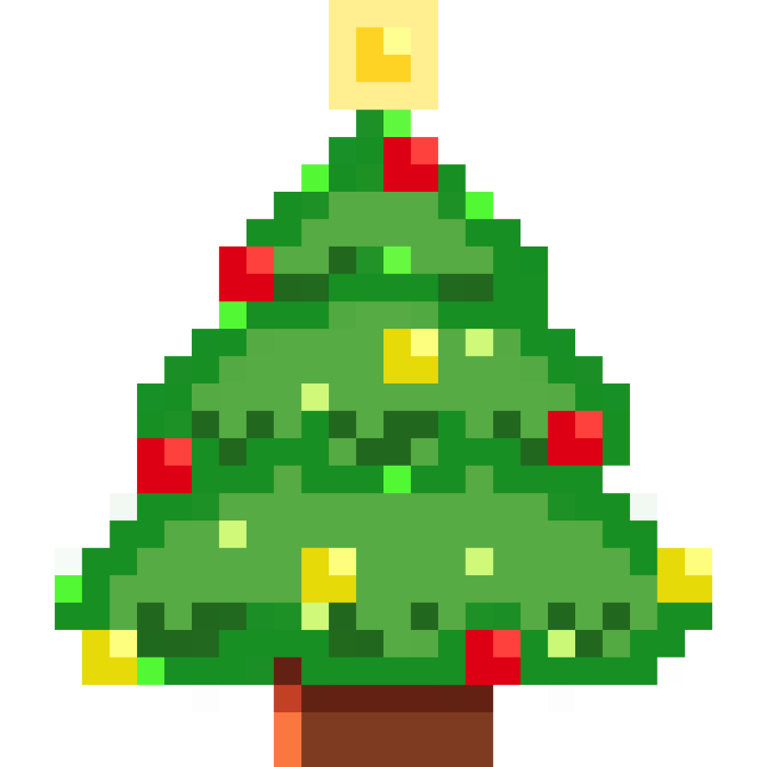 Pixel art sapin