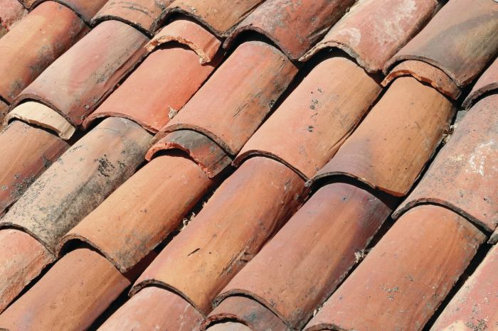 Roof tiles tile styles cat colors different