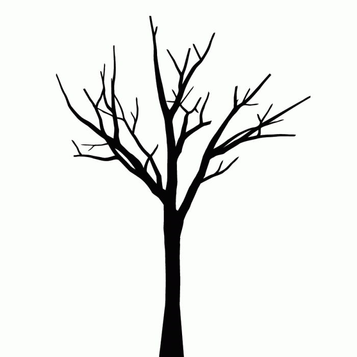 Dessiner un arbre sans feuille