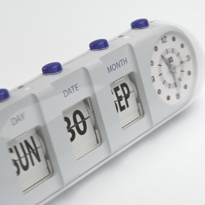 Horloge calendrier darty