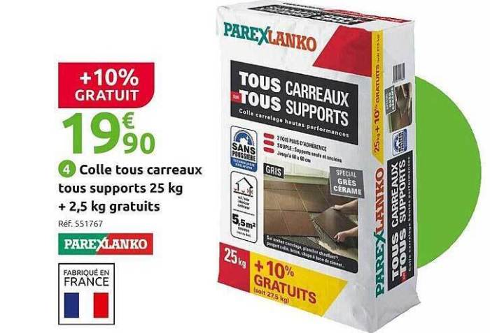 Parexlanko tous carreaux tous supports