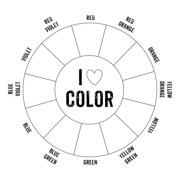 Cercle chromatique vierge