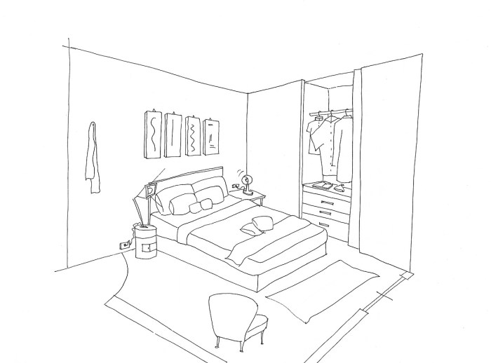 Dessin de chambre de fille