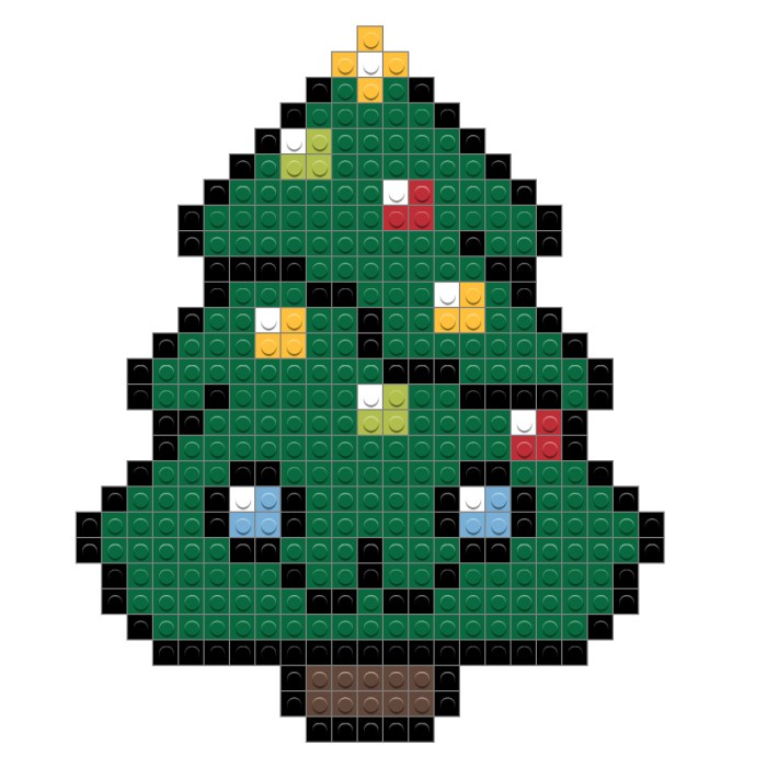 Pixel sapin de noel