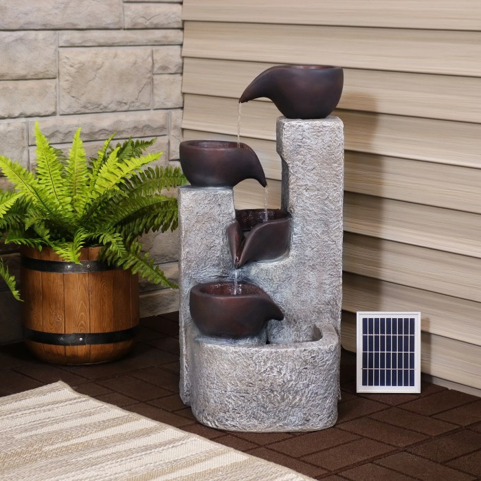 Solar fountain water garden bird pump pond power walmart floating patio lawn decor decoration