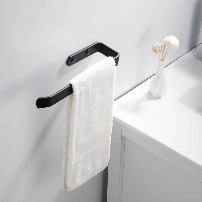 Towel hanger brushed