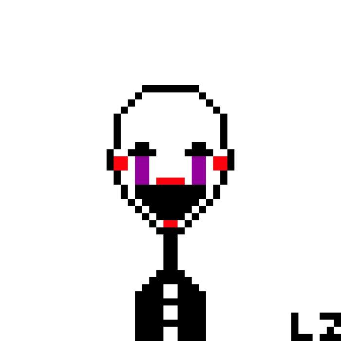 Pixel art fnaf facile