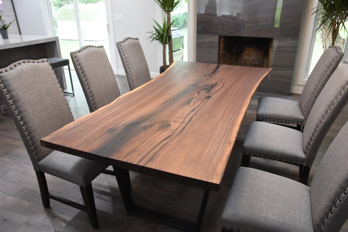 Table dining round walnut tables custom made furniture custommade room kitchen