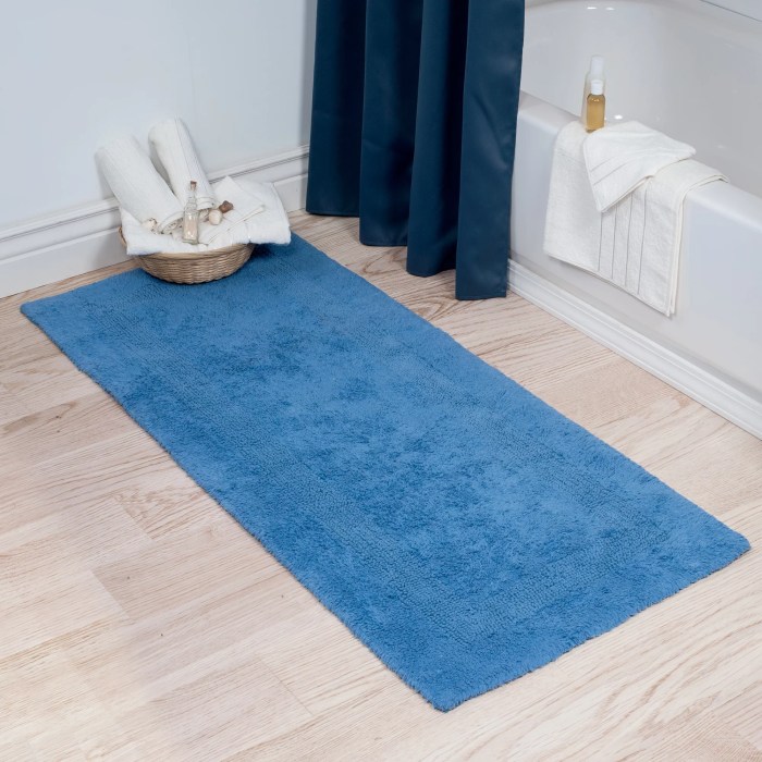 Grand tapis salle de bain design