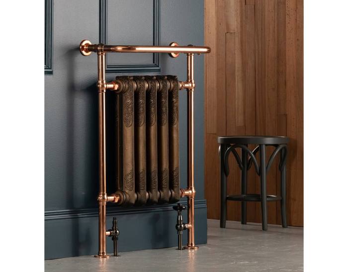 Brass column radiator knuckles