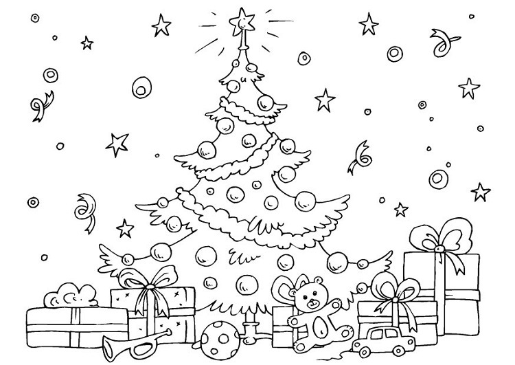 Coloriage Sapin De Noel Simple