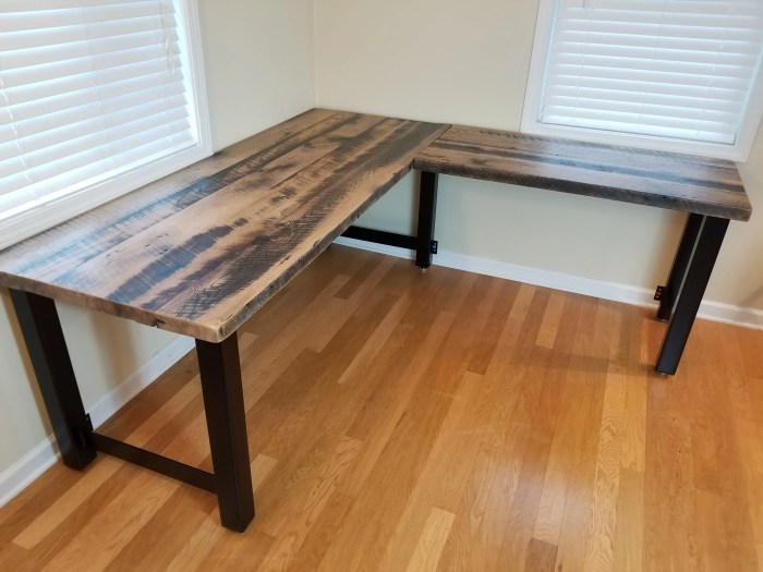 Barnwood reclaimed desks custommade