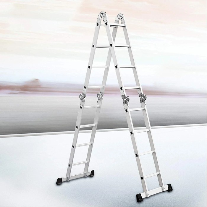 Extension ladders aluminum foldable telescopic plegable escalera aluminium extendable telescopica metros telescoping allzweck leitern finether 150kg trittleiter 4ft duty