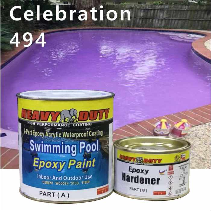 Epoxy pool protek cement